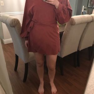 Vici collection orange dress